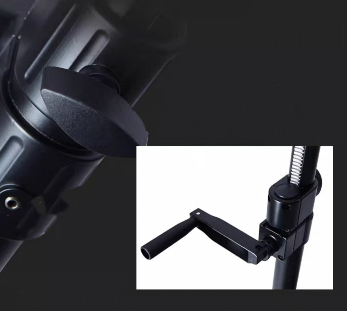 ASHTEC Winch Up Tripod Speaker & Lighting Stand Heavy Duty