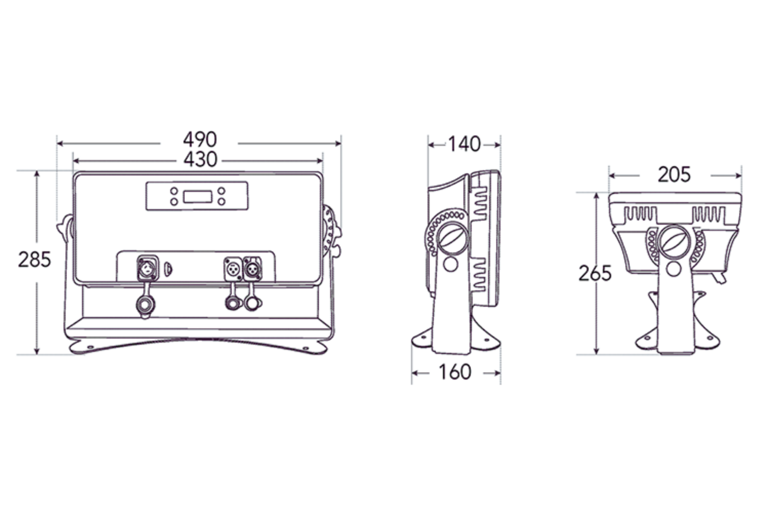 Event Lighting WIP1320 - Outdoor 6-section Control RGBW Panel