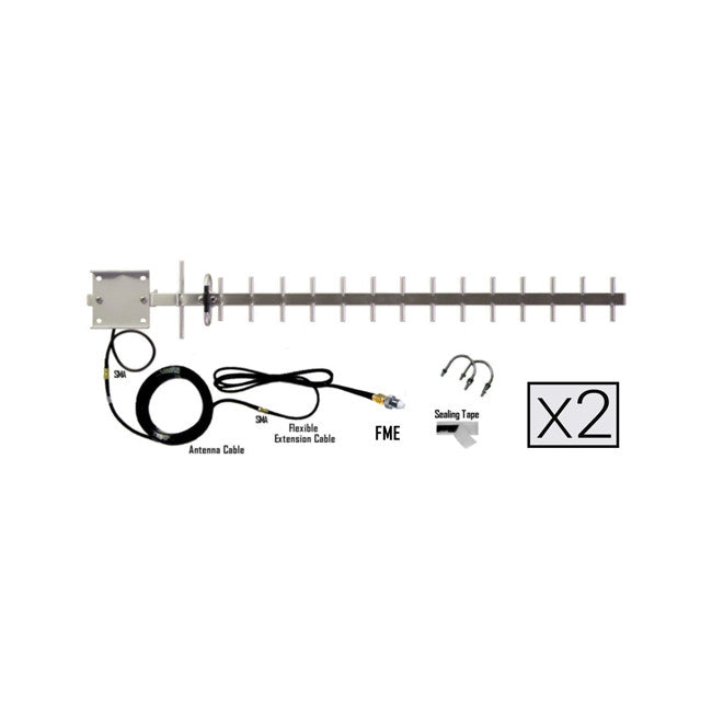 DB1800 DUAL 16DBI 4G LTE ANTENNA KIT 1800MHZ YAGI TELSTRA METRO DUAL-FME-DB1800-16-1