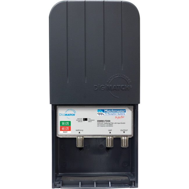 09MM-FD09 VHF / UHF DIPLEXER WITH SWITCH 5G & 4G FILTER MATCHMASTER 09MM-FD09