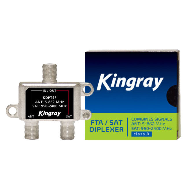 KDPTSF FTA & SATELLITE DIPLEXER 5-862 / 950-2400MHz FOX APP. KINGRAY KDPTSF