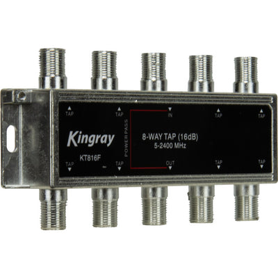 KT816F 8 WAY 16DB TAP 5-2400MHZ POWER PASS FOX APP. F30969 KINGRAY KT816F