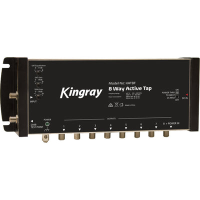 KAT8F 8 PORT ACTIVE TAP 47-2400 MHz F31011 KINGRAY KAT8F