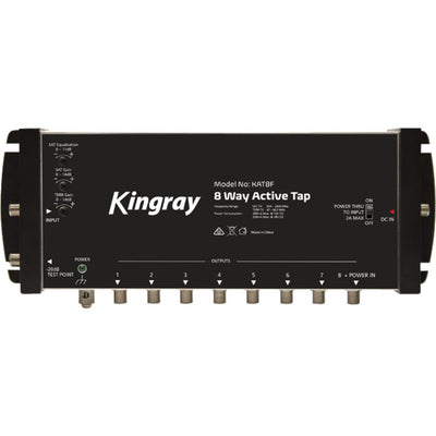 KAT8F 8 PORT ACTIVE TAP 47-2400 MHz F31011 KINGRAY KAT8F