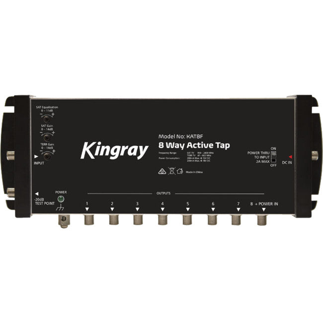 KAT8F - 8 PORT ACTIVE TAP 47-2400 MHz - F31011 - KINGRAY