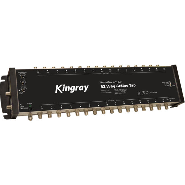 KAT32F 32 PORT ACTIVE TAP 47-2400 MHz GAIN AND SLOPE CONTROL KINGRAY KAT32F
