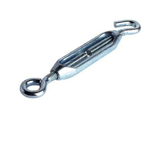 TB897 6MM 1/4" TURNBUCKLE ZINC HOOK AND EYE 14JTBK6