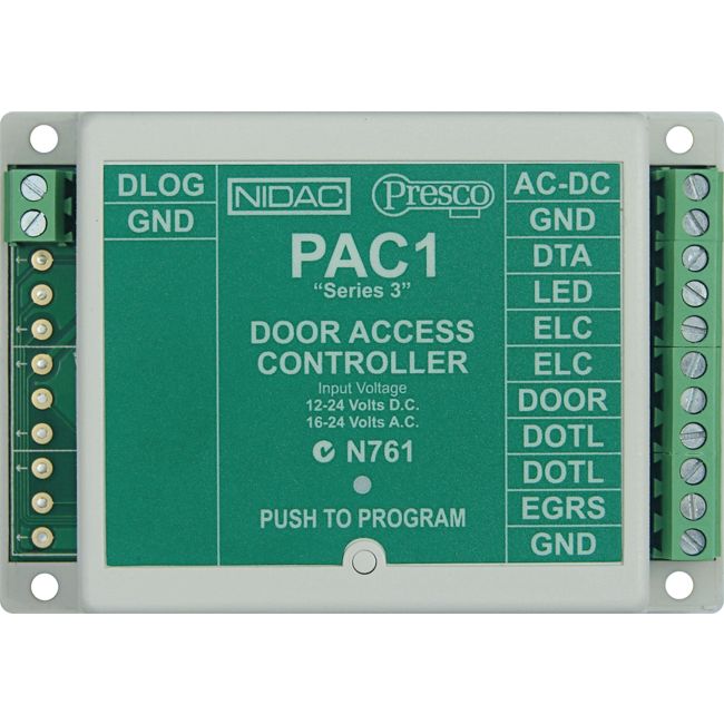 PAC1 - SINGLE DOOR ACCESS CONTROLLER - PRESCO - PRESCO
