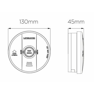 LIF6000 240V SMOKE ALARM WITH 9V B/UP PSA 01307556