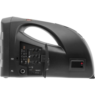 PM55B PORTABLE SOUND SYSTEM W/ WIRED MICROPHONE / BAG / MP3 DOSS