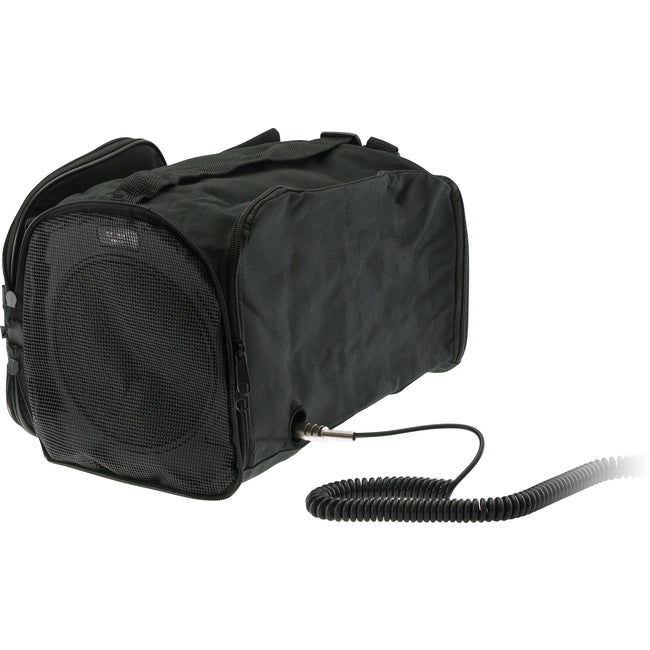 PM55B PORTABLE SOUND SYSTEM W/ WIRED MICROPHONE / BAG / MP3 DOSS