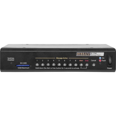 A1741B TONE GENERATOR & MESSAGE PLAYER WITH SD CARD REDBACK A1741B