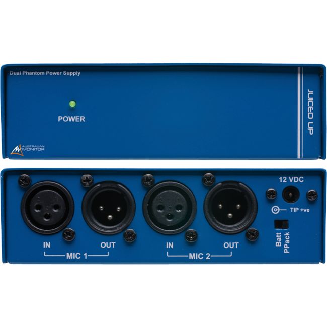 JUICEDUP DUAL PHANTOM POWER SUPPLY AUSTRALIAN MONITOR AUSTRALIAN MONITOR JUICED UP