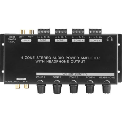 PRO1300 4 ZONE STEREO POWER AMPLIFIER AUDIO WITH HEADPHONE OUT PRO2 A-1300