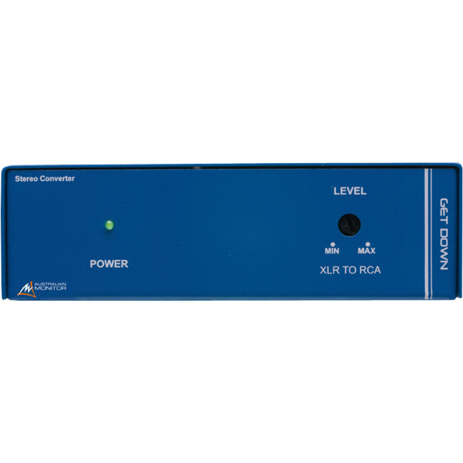 GETDOWN DUAL XLR TO RCA CONVERTER AUSTRALIAN MONITOR AUSTRALIAN MONITOR 01458380