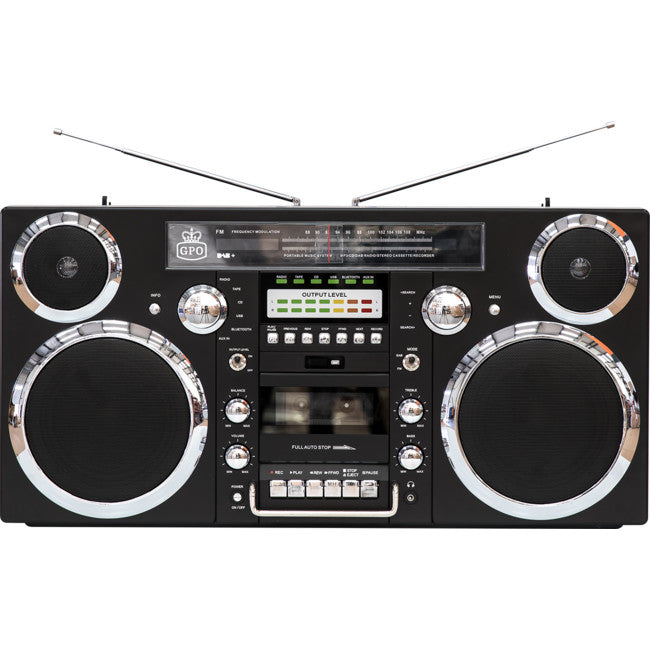BROOKBLK BROOKLYN DAB+ CD BOOMBOX BLACK GPO GPO-BROOK-BLK