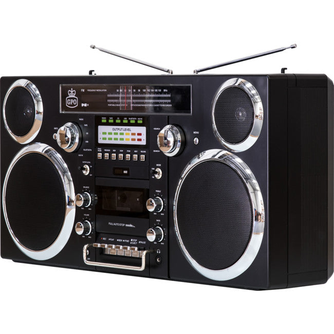 BROOKBLK BROOKLYN DAB+ CD BOOMBOX BLACK GPO GPO-BROOK-BLK