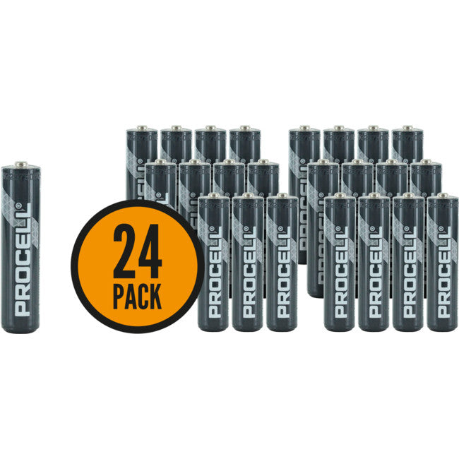 PC2400 AAA 24 PACK PROCELL BATTERIES BULK ALKALINE DURACELL DURACELL 41333324401