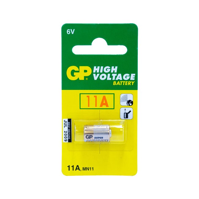 11A 6V 38MAH ALKALINE BATTERY GP (GP11A) GP GP11AC1