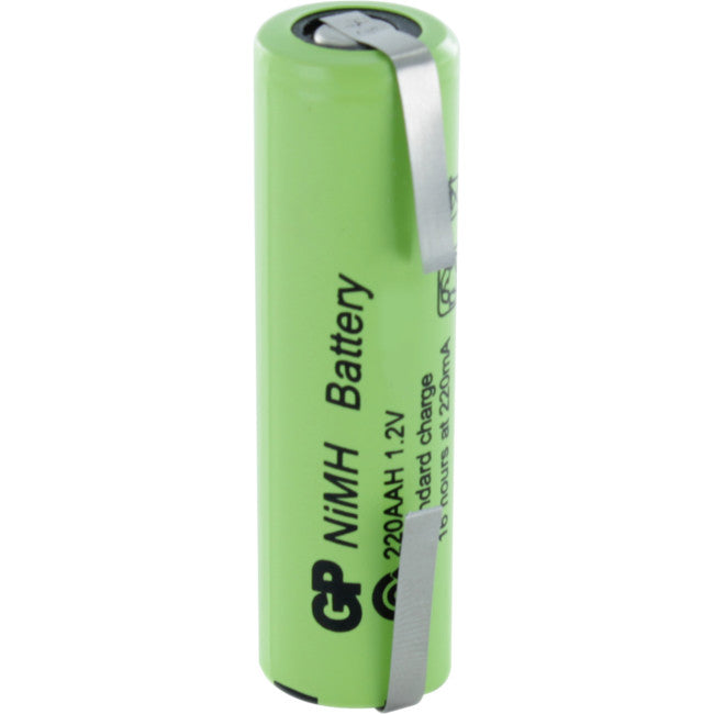 130AAMT - 1300MAH 1.2V SHORT AA & TAGS - RECHARGEABLE NIMH BATTERY GP - GP