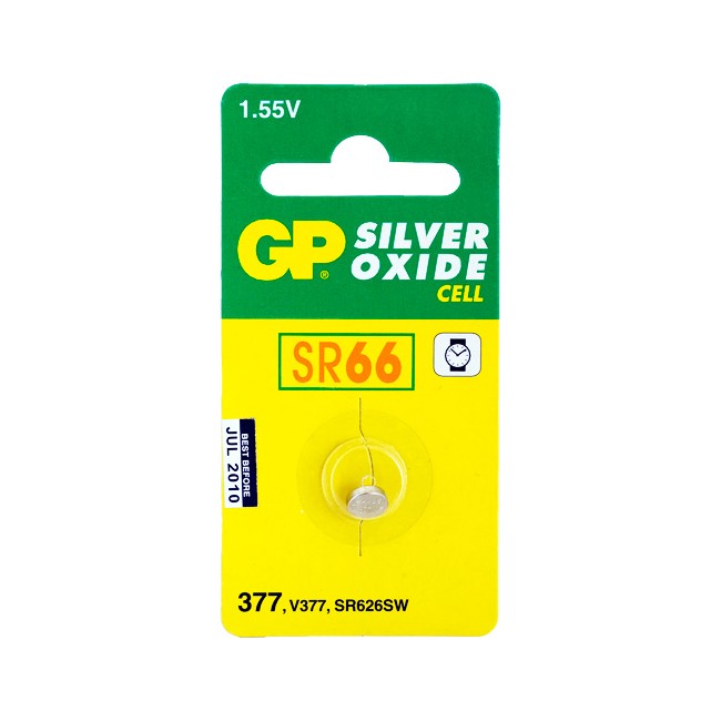GP77B1 SR66 BUTTON CELL SILVER OXIDE 377 GP PK1 GP GP377-C1