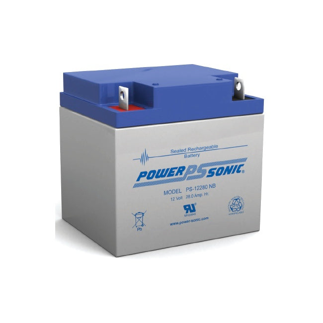 PS12280 12V 28AMP SLA BATTERY NB1 TERMINAL SEALED LEAD ACID POWER SONIC PS12280