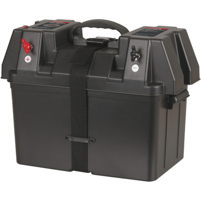 HB8502 BATTERY BOX WITH VOLT METER USB CHARGER POWERTECH HB8502
