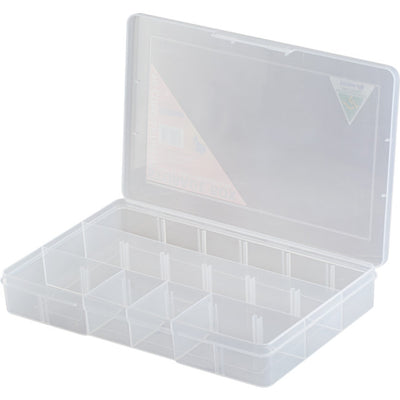 1H212 18 COMPARTMENT STORAGE BOX 12 REMOVABLE DIVIDERS FISCHER 1H-212