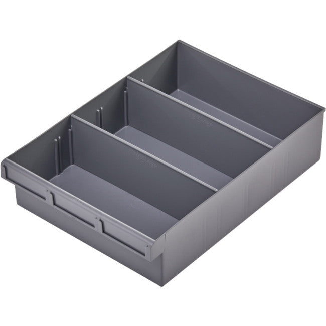 1H231 - GREY 300MM SPARE PARTS TRAY - 300 W X 400 D X 100MM H - FISCHER PLASTIC
