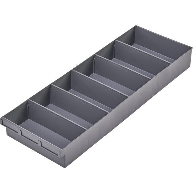 1H232 - GREY 300MM SPARE PARTS TRAY - 300 W X 600 D X 100MM H - FISCHER PLASTIC