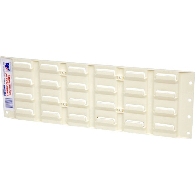 1H082 SMALL MODULAR LOUVRE PANEL HIGH STRENGTH A.B.S. PLASTIC FISCHER PLASTIC 1H-082