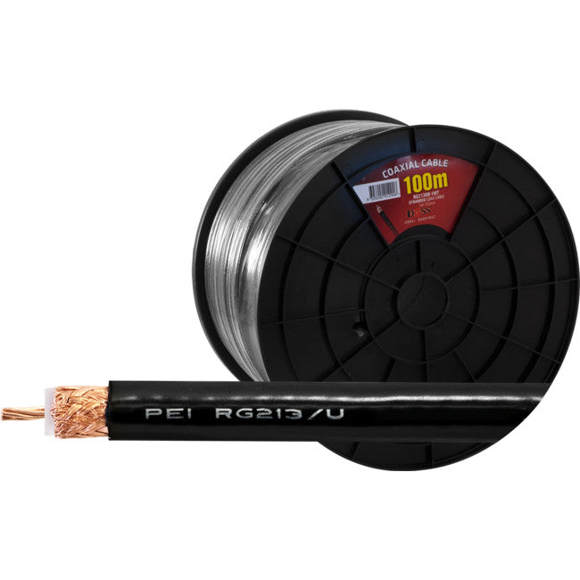 RG213DB-100M 50 OHM RG213 STRANDED COAX100M HEAVY DUTY 100M ROLL DOSS