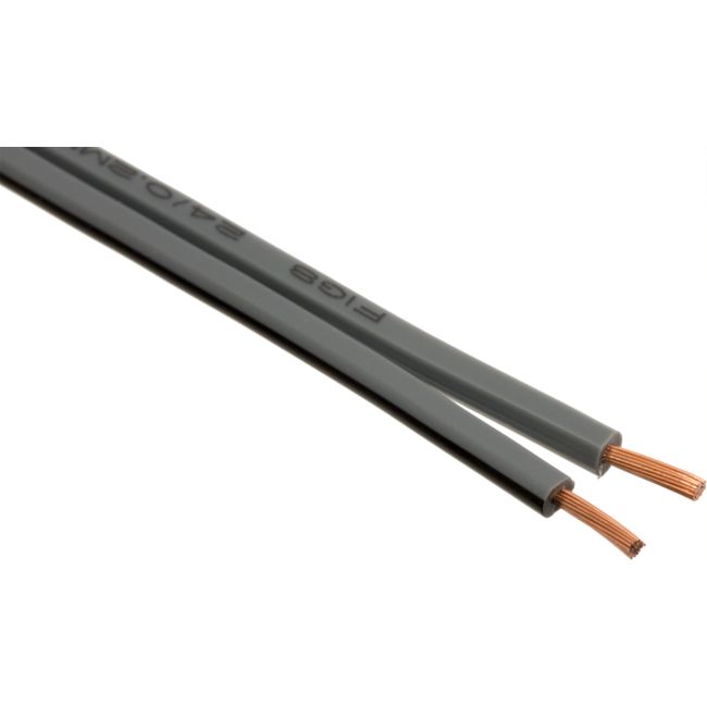 2X24-.2PG-100M GREY TWIN POWER CABLE-100M - PER REEL FIGURE 8