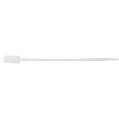 IT194NT 194MM NAME TAG / ID CABLE TIE CLEAR / NATURAL - 100 PACK IT194