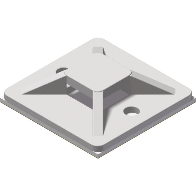 ACM130W 30MM X 30MM CABLE TIE MOUNT 100PK- WHITE SELF ADHESIVE PROCAB PRO-ACM130W