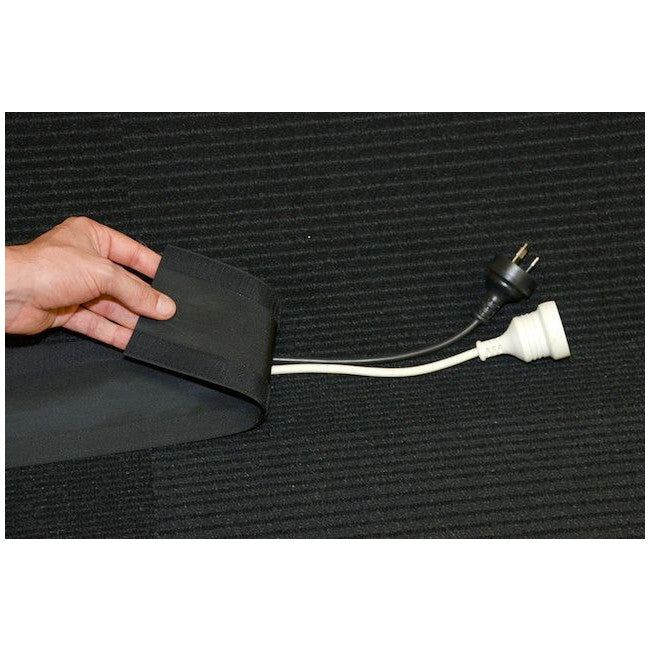 HP2000 1METRE CABLE COVER CARPET GRIP BLACK VELCRO HP2000