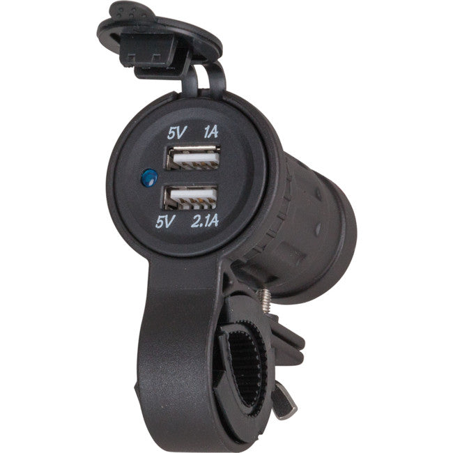 PS2128 MOTORCYCLE DUAL USB CHARGER PS2128