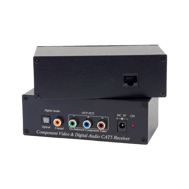 CV02A-4 COMPONENT VIDEO CAT5 EXTENDER 2PCS/SET BALUN DIGITAL AUDIO CV02A-4