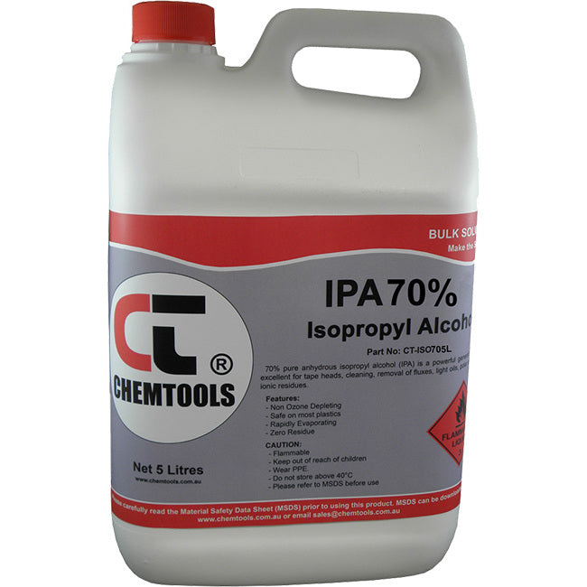 ISO705L 70% PURE ISOPROPYL ALCOHOL 5 LITRE CHEMTOOLS CHEMTOOLS CT-ISO705L