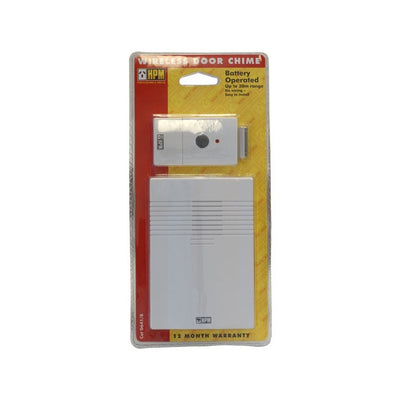 D641/B 30M BATTERY DOOR CHIME WIRELESS BELL PRESS - HPM HPM D641/B