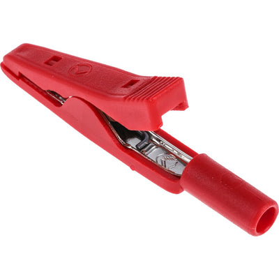 MA1R SMALL HIRSCHMANN CLIP - RED ALLIGATOR TEST LEAD ADAPTOR HIRSCHMANN 07862162