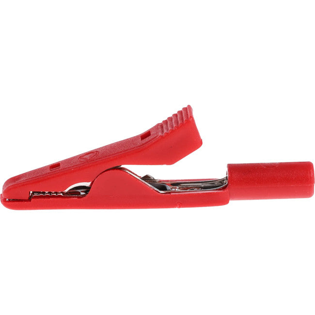MA1R SMALL HIRSCHMANN CLIP - RED ALLIGATOR TEST LEAD ADAPTOR HIRSCHMANN 07862162