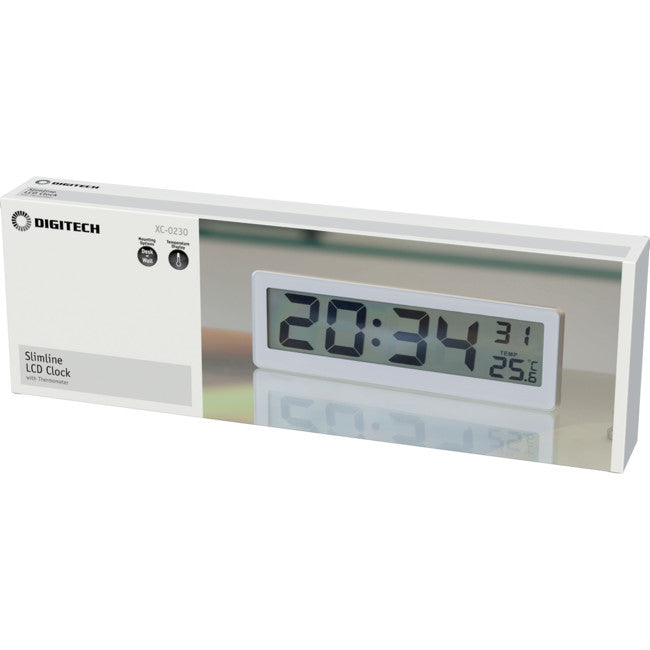XC0230 LCD CLOCK WITH TEMPERATURE SIMULTANEOUS DISPLAY XC0230