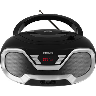 CD200BLK PORTABLE BLUETOOH CD PLAYER OAKCASTLE BOOMBOX BLACK MAJORITY MY-1000002731