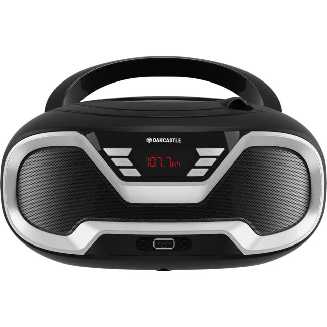 CD200BLK PORTABLE BLUETOOH CD PLAYER OAKCASTLE BOOMBOX BLACK MAJORITY MY-1000002731