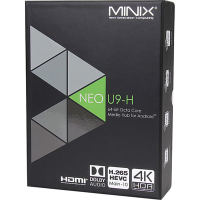 NEOU9H 4K UHD ANDROID MEDIA HUB 2 x 2 MIMO DUAL-BAND WI-FI MINIX NEO U9H