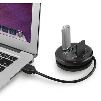 HCR518 3 PORT USB HUB AND CARD READER USB3.0 MBEAT MB-HCR518
