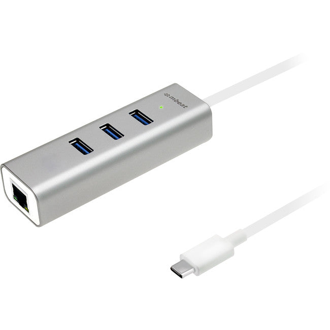 UCH31 USB-C 3 PORT USB HUB WITH LAN HAMILTON GIGABIT MBEAT MB-UCH-31