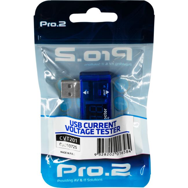 CVT201 USB CURRENT VOLTAGE METER 3.5V-7V 0-3A TESTER CHARGE DOC PRO2