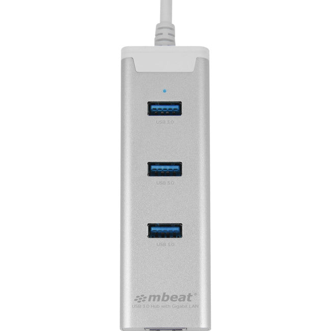 HUB33E 3 PORT USB3.0 HUB WITH GIG LAN GIGABIT LAN HAMILTON MBEAT MB-HUB33E